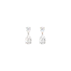 Aurate New York White Sapphire Pear Drop Earrings In Yellow