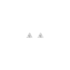 Aurate New York White Sapphire Trinity Stud Earrings In White