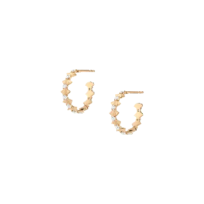 Aurate New York X Kerry: Be The Lead Hoop Earrings In Rose