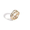Aurate New York X Kerry: Venus Tri Gold Ring In Rose