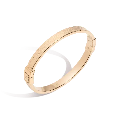 Aurate New York X Macenna: Rose Garden Hinged Bracelet In Yellow