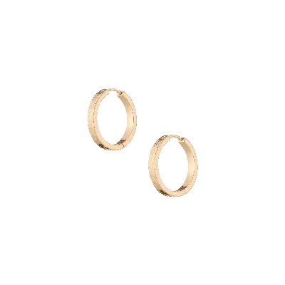 Aurate New York X Macenna: Rose Garden Hoop Earrings In White