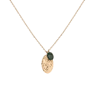 Aurate New York X Macenna: Rose Garden Pendant Necklace In White