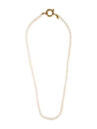 Pre-owned Aurate Pearl Aura Bead Strand Necklace, 16.5" In Multi