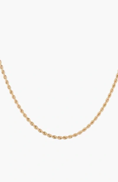 Aurate Rope Chain Necklace In Gold