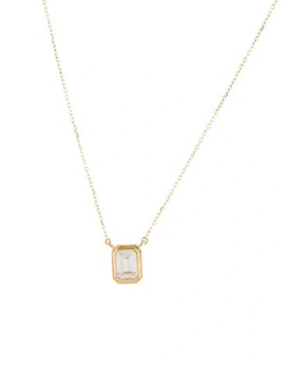 Pre-owned Aurate Synthetic Sapphire Heirloom Pendant Necklace, 18" In Multi