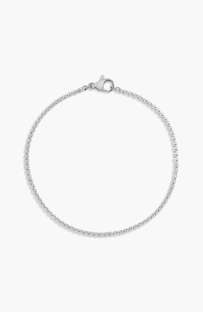 Aurate Wave Chain Bracelet In Stainless Steel