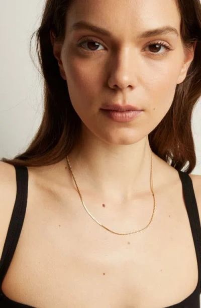 Aurate Wave Chain Necklace In Gold Plated Stainless Steel