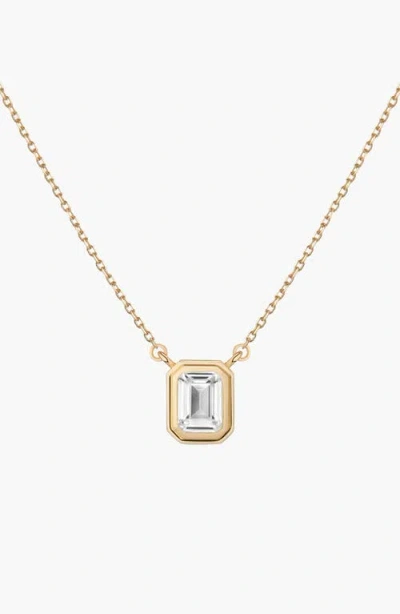 Aurate White Sapphire Heirloom Necklace In Gold