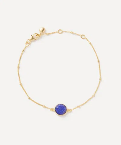 Auree 18ct Gold-plated Vermeil Silver Barcelona September Lapis Lazuli Birthstone Bracelet