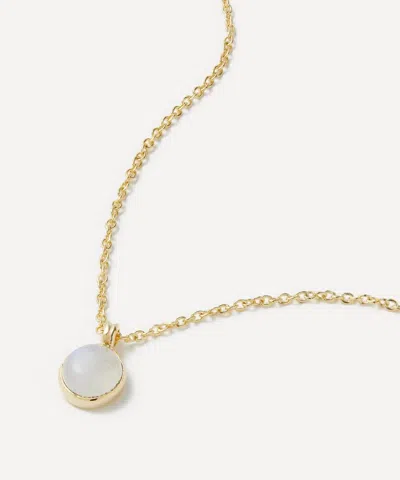Auree 18ct Gold-plated Vermeil Silver Lulea Moonstone Pendant Necklace