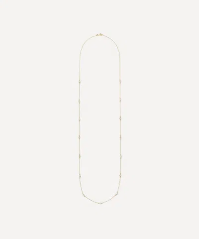 Auree 18ct Gold-plated Vermeil Silver Sofia 34' Long Cubic Zirconia Necklace