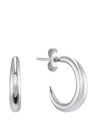 Auree Jewellery Alta Crescent-shaped Hoop Earrings In Metallic