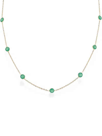 Auree Jewellery Antibes Gemstone Necklace In Gold