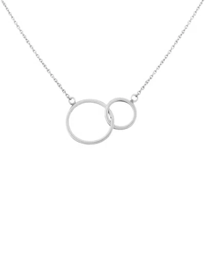 Auree Jewellery Kelso Interlocking-rings Necklace In Silver