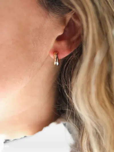 Auree Jewellery Mini Knightsbridge Triple Hoop Earrings In Gold