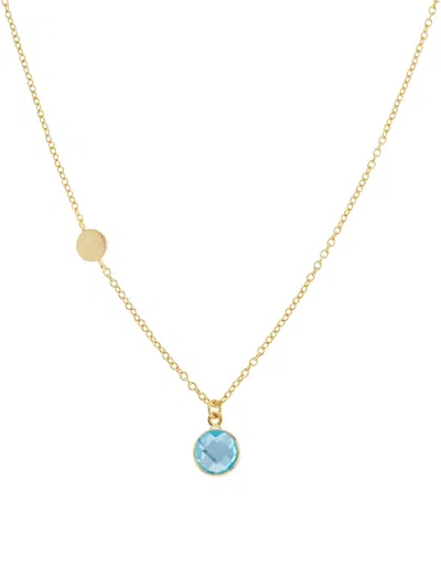 Auree Jewellery Salina Gemstone Necklace In Gold