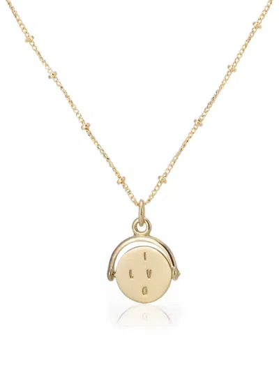 Auree Jewellery Verona Spinning Pendant In Gold