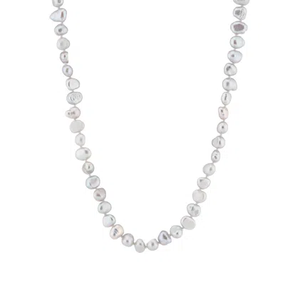 Auree Jewellery Women's Alderley Grey Pearl & Sterling Silver Necklace