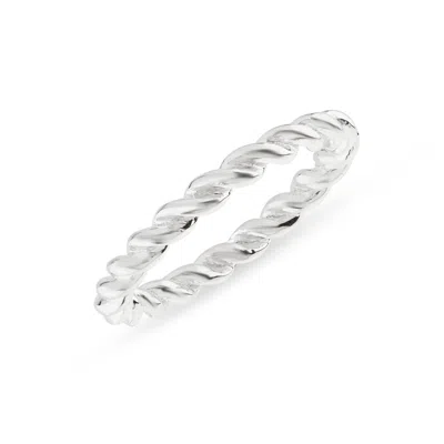 Auree Jewellery Women's Alhambra Sterling Silver Twisted Ring