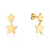 Auree Jewellery Women's Alta Gold Vermeil Double Star Drop Earrings In Yellow