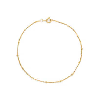 Auree Jewellery Women's Barbican Yellow Gold Beaded Bracelet