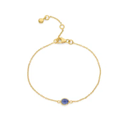 Auree Jewellery Women's Blue Hampton Sapphire & Gold Vermeil Bracelet