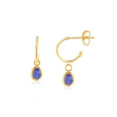 Auree Jewellery Women's Blue Hampton Sapphire & Gold Vermeil Earrings