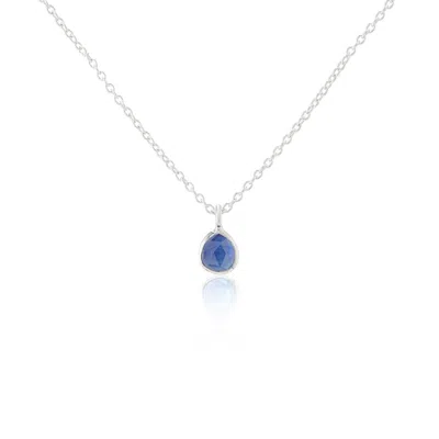 Auree Jewellery Women's Blue Hampton Sapphire & Sterling Silver Necklace In Metallic