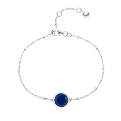 Auree Jewellery Women's Blue / Silver Barcelona Silver September Birthstone Bracelet Lapis Lazuli In Multi