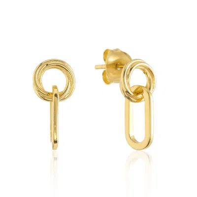 Auree Jewellery Women's Bramerton Gold Vermeil Heritage Rectangle Earrings