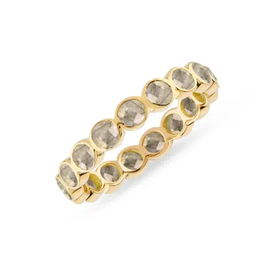 Auree Jewellery Women's Brown Ortigia Labradorite Gold Vermeil Ring