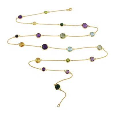 Auree Jewellery Women's Chennai Multi Gemstone & Gold Vermeil Long Necklace