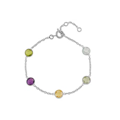 Auree Jewellery Women's Chennai Multi Gemstone & Sterling Silver Bracelet