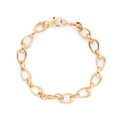 Auree Jewellery Women's Egerton Gold Vermeil Raindrop Link Bracelet In Gray