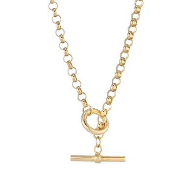 Auree Jewellery Women's Fernshaw Gold Vermeil T-bar Belcher Link Necklace
