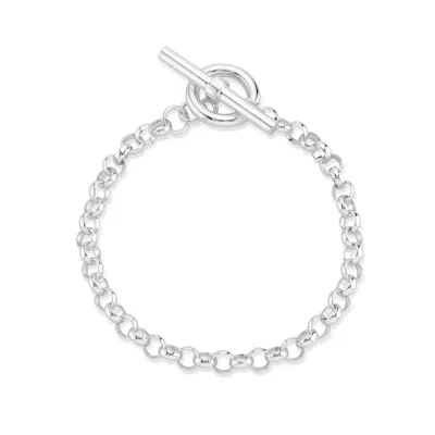 Auree Jewellery Women's Fernshaw Sterling Silver T-bar Belcher Bracelet