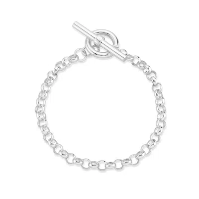 Auree Jewellery Women's Fernshaw Sterling Silver T-bar Belcher Bracelet In Metallic