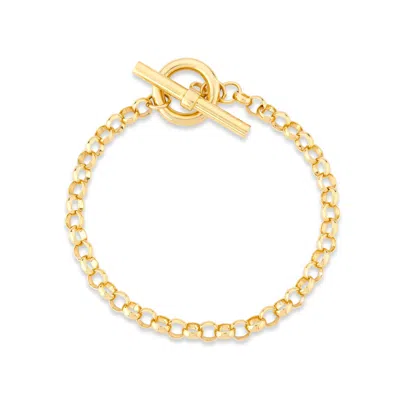 Auree Jewellery Women's Fernshaw Yellow Gold T-bar Belcher Bracelet