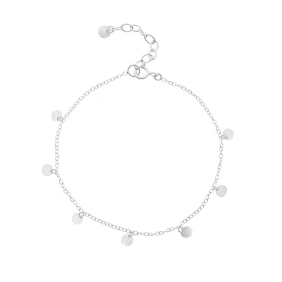 Auree Jewellery Women's Frascati Silver Multi Disc Bracelet