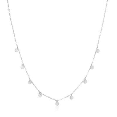 Auree Jewellery Women's Frascati Sterling Silver Multi Disc Necklace
