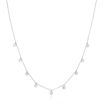 Auree Jewellery Women's Frascati Sterling Silver Multi Disc Necklace In Metallic