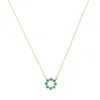 Auree Jewellery Women's Gold / Green Ortigia Mini Chrysoprase & Gold Vermeil Necklace