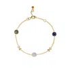 Auree Jewellery Women's Gold Miramar New Beginnings Gemstone Bracelet