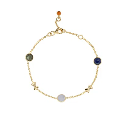 Auree Jewellery Women's Gold Miramar New Beginnings Gemstone Bracelet