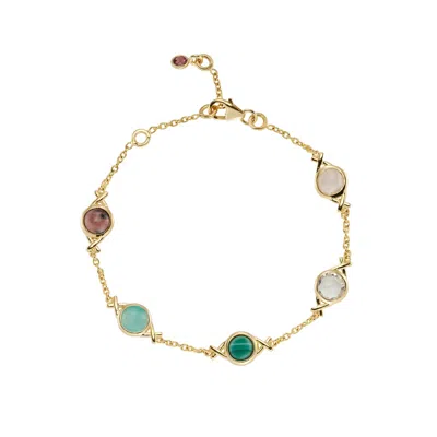 Auree Jewellery Women's Gold Palma Love Gemstone Bracelet