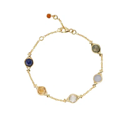 Auree Jewellery Women's Gold Palma New Beginnings Gemstone Bracelet