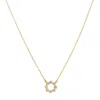 Auree Jewellery Women's Gold / White Ortigia Mini Moissanite & Gold Vermeil Necklace