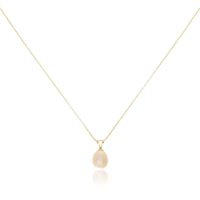 Auree Jewellery Women's Gold / White Thurloe White Pearl & 9ct Gold Pendant In Multi