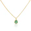Auree Jewellery Women's Green Hampton Emerald & Gold Vermeil Necklace In Green